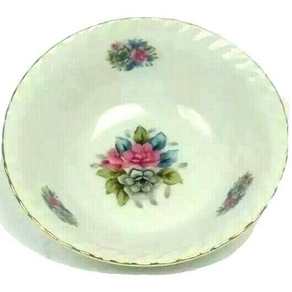 Vintage Japan Betsons Floral Porcelain Bowl Multi Color 6" Fine China